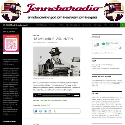 Jenneboradio startsida 2019