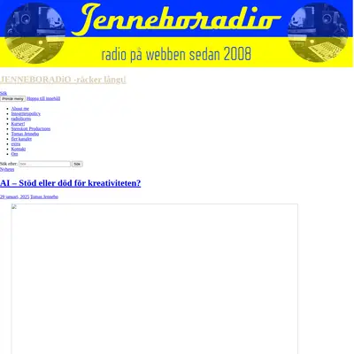 Jenneboradio startsida 2025