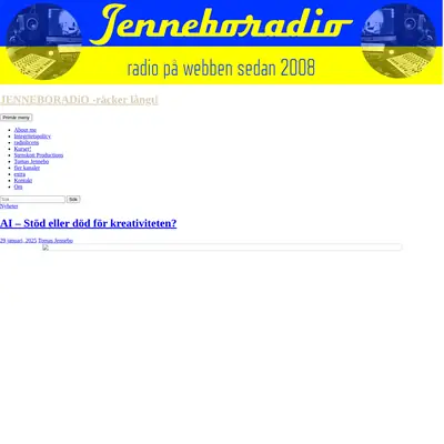 Jenneboradio startsida 2026