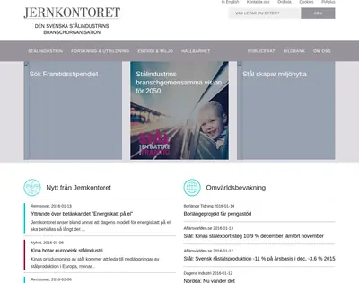 www.jernkontoret.se startsida 2016