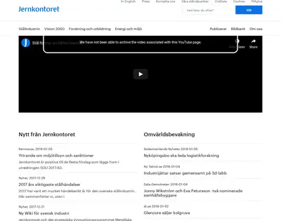 www.jernkontoret.se startsida 2018