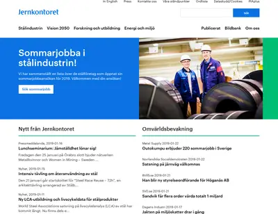 www.jernkontoret.se startsida 2019