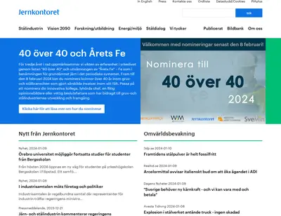 www.jernkontoret.se startsida 2024
