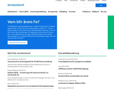 www.jernkontoret.se startsida 2025
