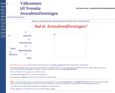 Svenska Jerusalemsföreningens Tidskrift startsida 2005