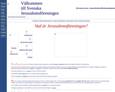 Svenska Jerusalemsföreningens Tidskrift startsida 2006