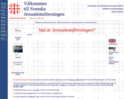 Svenska Jerusalemsföreningens Tidskrift startsida 2014