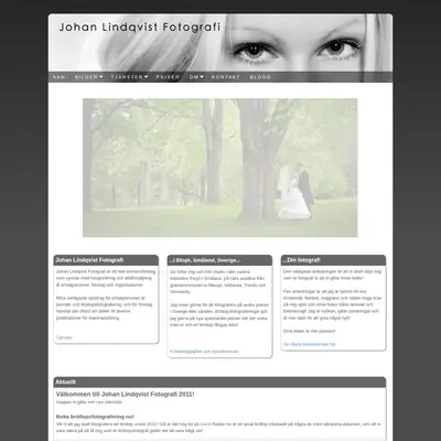 johanlindqvist.com startsida 2011