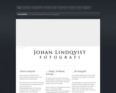 johanlindqvist.com startsida 2013