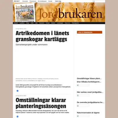 Jordbrukaren startsida 2020