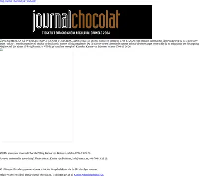 Journal Chocolat startsida 2017