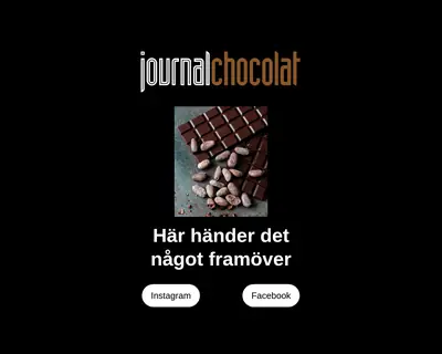 Journal Chocolat startsida 2026