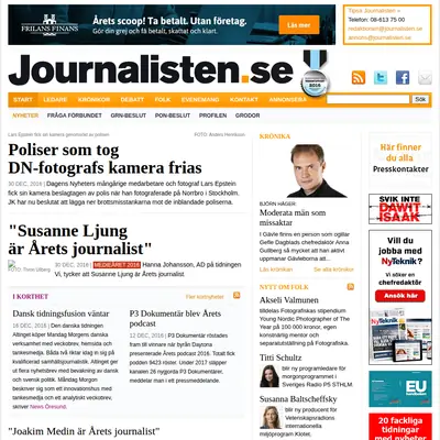 www.journalisten.se startsida 2017
