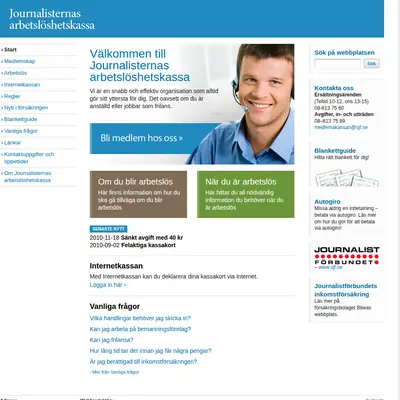 http://journalisternas-akassa.se/ startsida 2011