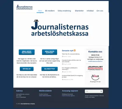 http://journalisternas-akassa.se/ startsida 2015