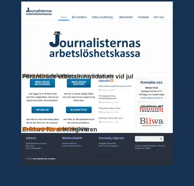 http://journalisternas-akassa.se/ startsida 2016