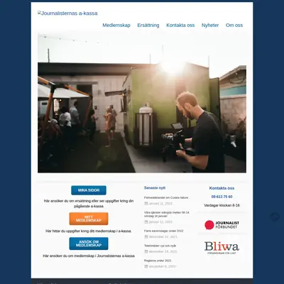 http://journalisternas-akassa.se/ startsida 2022