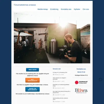 http://journalisternas-akassa.se/ startsida 2024
