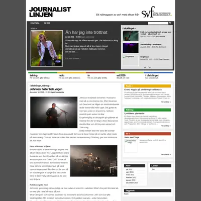 journalistlinjen.nu startsida 2011