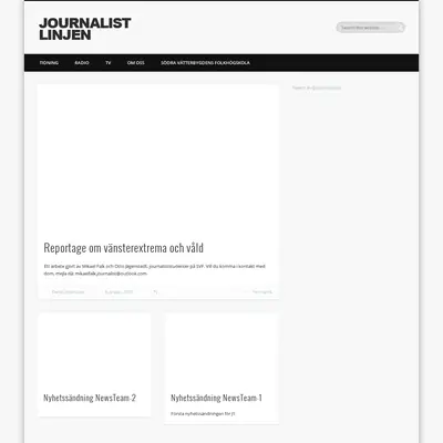 journalistlinjen.nu startsida 2014