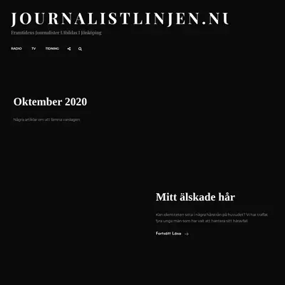 journalistlinjen.nu startsida 2021