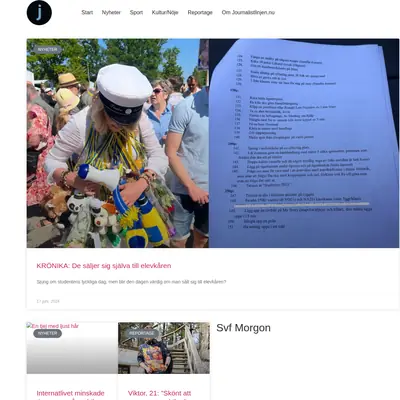 journalistlinjen.nu startsida 2024