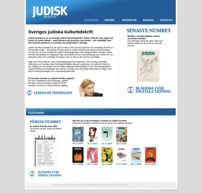 Judisk Krönika startsida 2008
