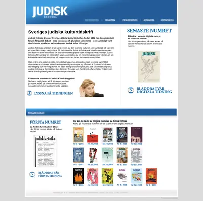 Judisk Krönika startsida 2009