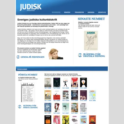 Judisk Krönika startsida 2010