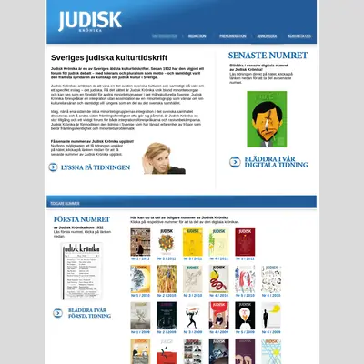 Judisk Krönika startsida 2012