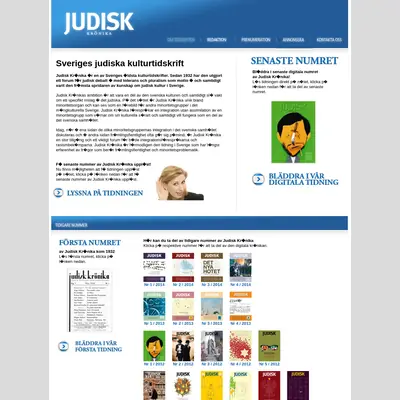 Judisk Krönika startsida 2015