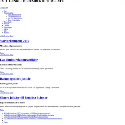 Junia startsida 2010