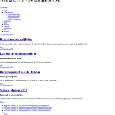 Junia startsida 2011
