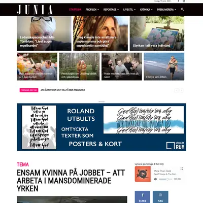 Junia startsida 2021