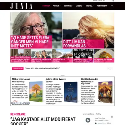 Junia startsida 2023
