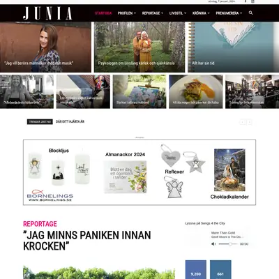 Junia startsida 2024