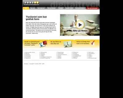 JustNu startsida 2009