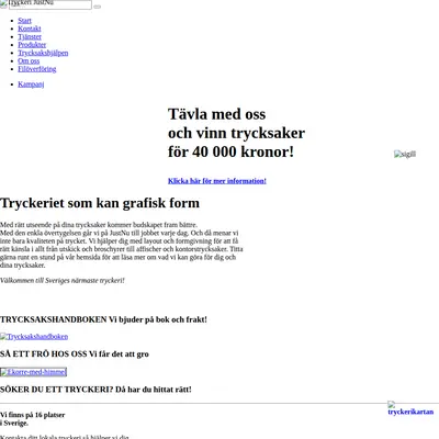 JustNu startsida 2011
