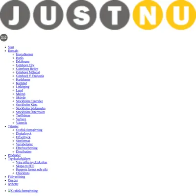 JustNu startsida 2013