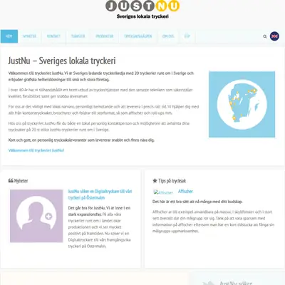 JustNu startsida 2015