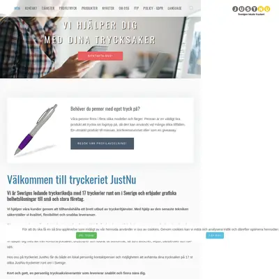 JustNu startsida 2019