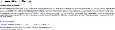 www.jw-sweden.se startsida 2024