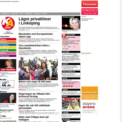 Kommunalarbetaren startsida 2008