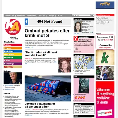 Kommunalarbetaren startsida 2013