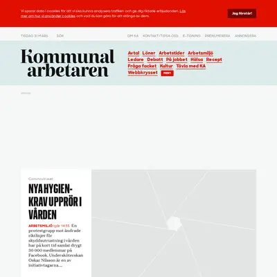 Kommunalarbetaren startsida 2020