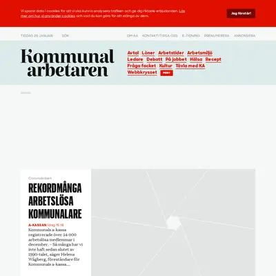 Kommunalarbetaren startsida 2021