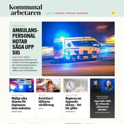 Kommunalarbetaren startsida 2023