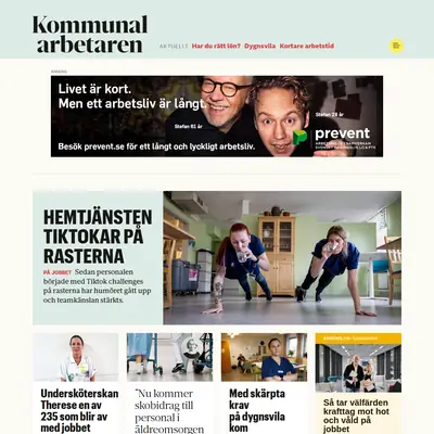 Kommunalarbetaren startsida 2024