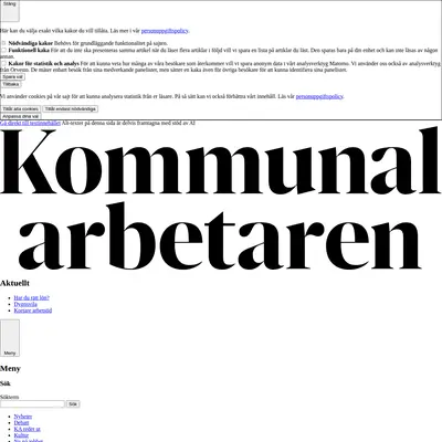 Kommunalarbetaren startsida 2025