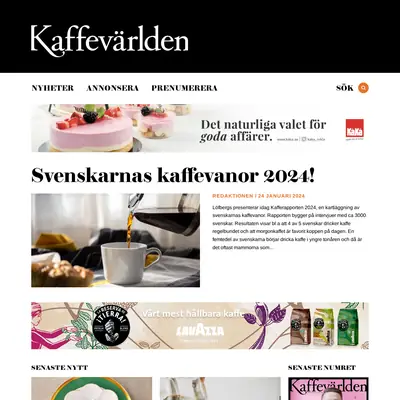 Kaffevärlden startsida 2024